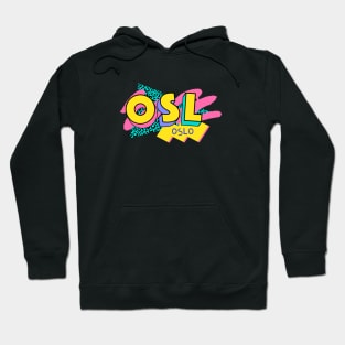 Oslo, Norway Retro 90s Logo Hoodie